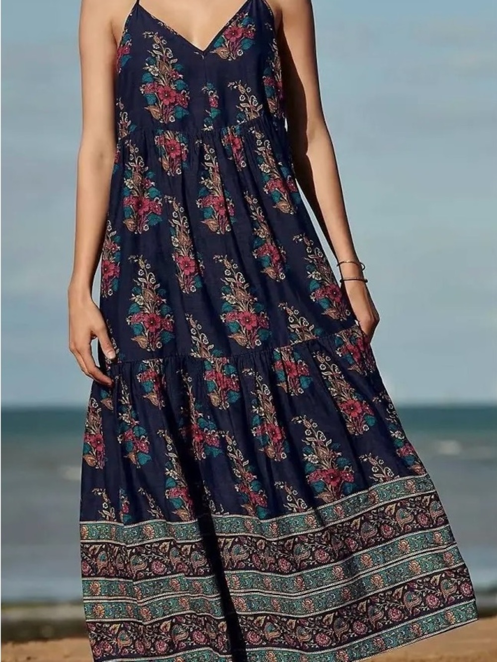 Maeve by Anthropologie Geneva Maxi Dress, Size 2X, Vintage.